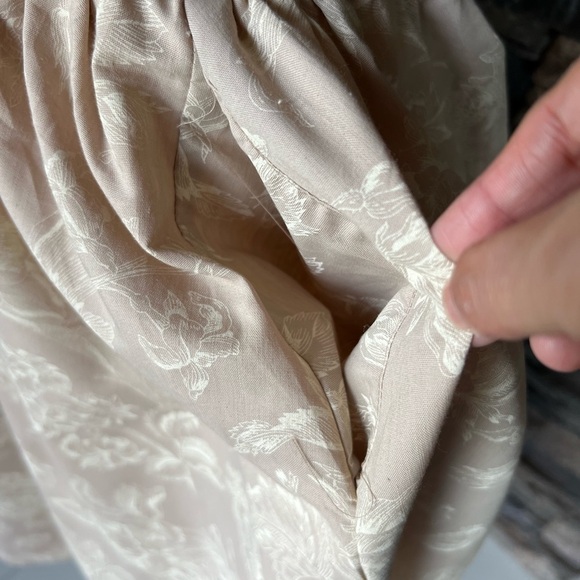 Sea Tan and Cream Buttoned Midi Sundress - Picture 8 of 15